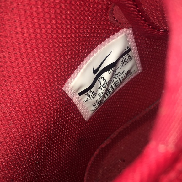 All Red Hightop Nike Air Forces - Picture 4 of 4